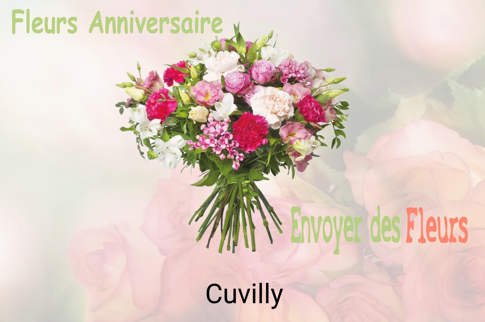 Bouquet de fleurs d’anniversaire livré à Cuvilly